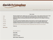 Tablet Screenshot of davidchristophercoiffure.com